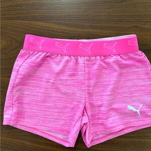 Puma Girls' Pink Athletic Shorts Size Small 7/8